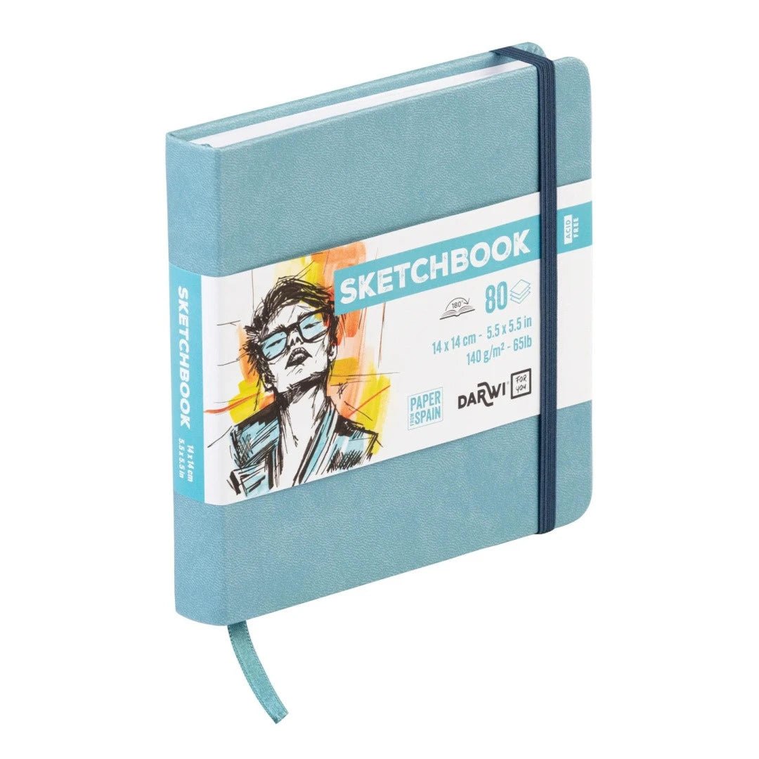 Carnet DARWI For You Sketchbook - 14 x 14 - Uni - Bleu pâle - 5411711466767