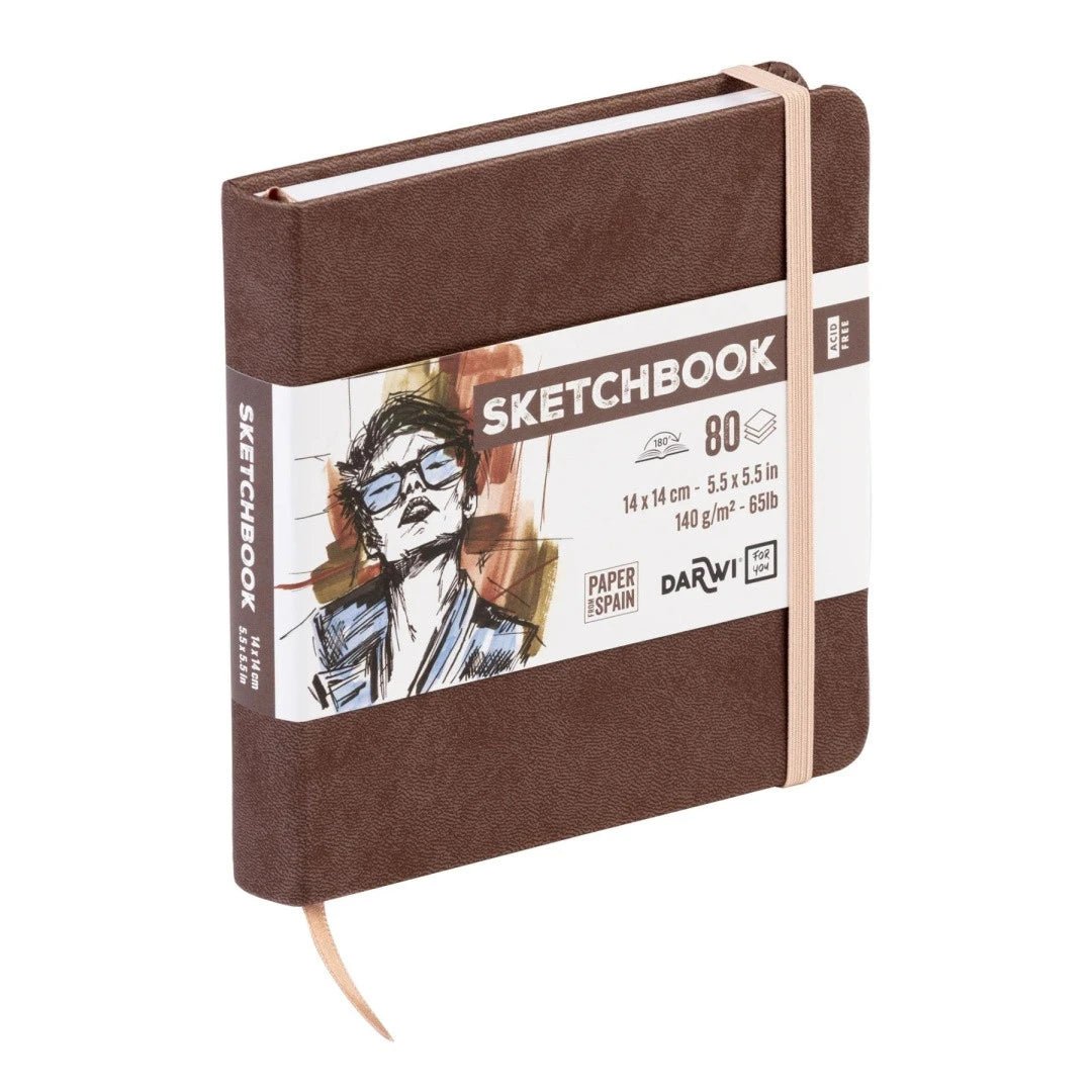 Carnet DARWI For You Sketchbook - 14 x 14 - Uni - Brun - 5411711466743