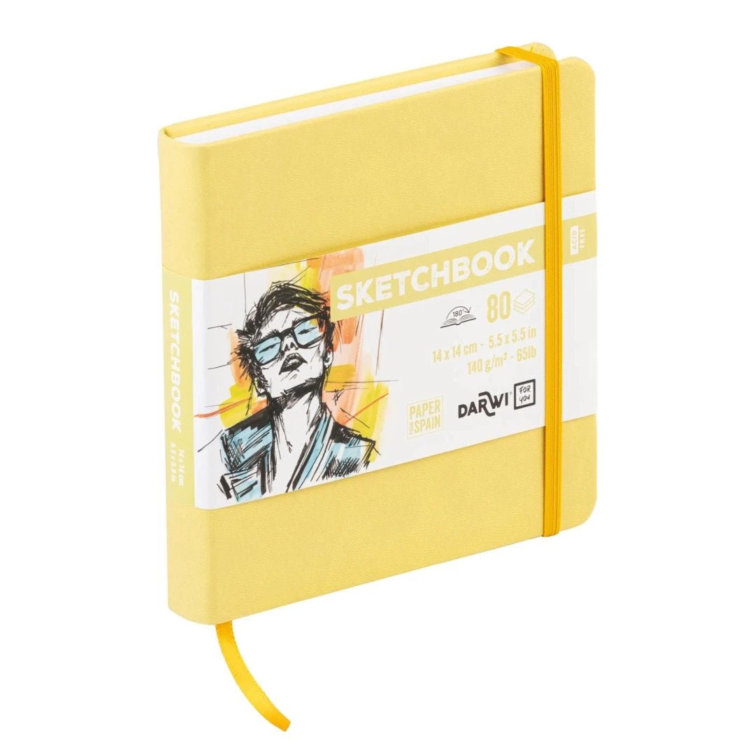 Carnet DARWI For You Sketchbook - 14 x 14 - Uni - Jaune pâle - 5411711466705