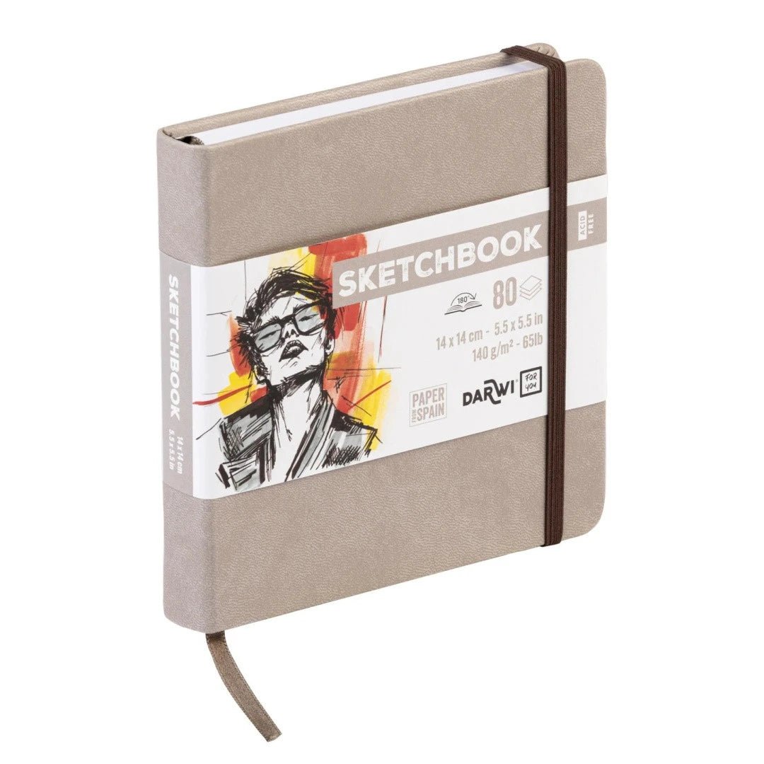 Carnet DARWI For You Sketchbook - 14 x 14 - Uni - Taupe - 5411711466729