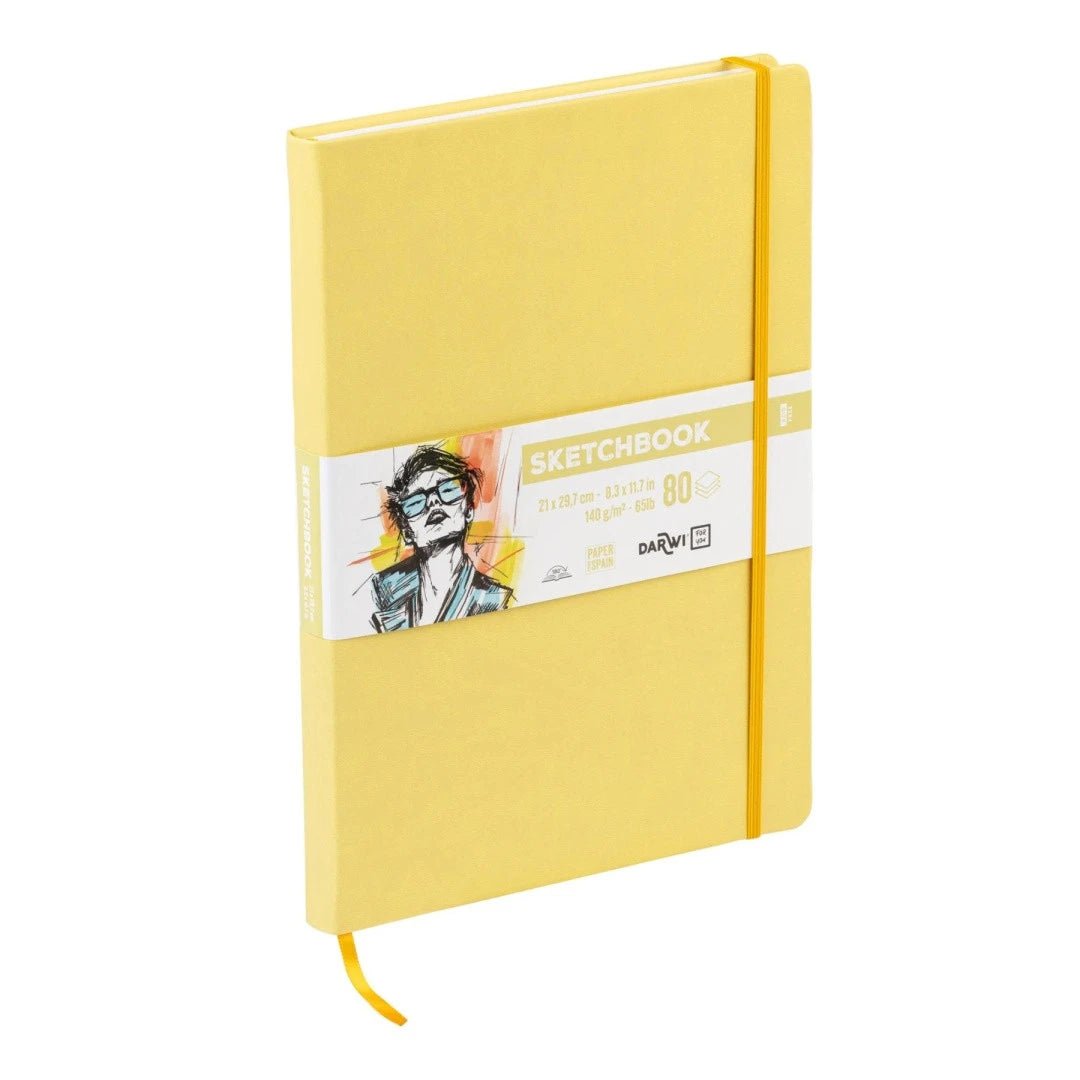 Carnet DARWI For You Sketchbook - A4 - Uni - Jaune pâle - 5411711466880