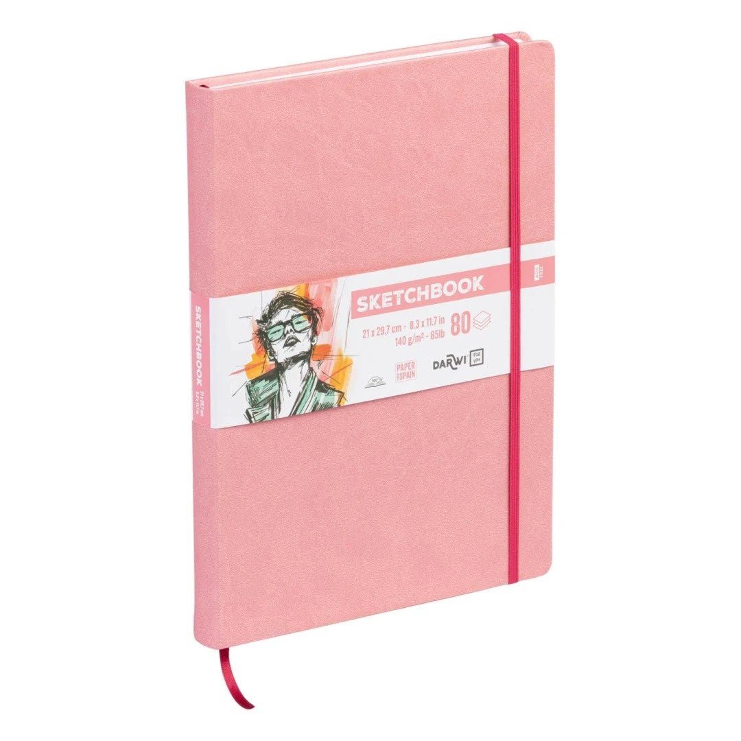 Carnet DARWI For You Sketchbook - A4 - Uni - Rose pâle - 5411711466958