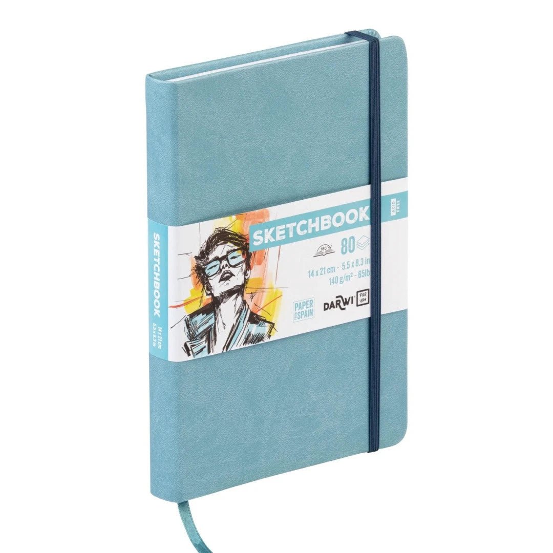 Carnet DARWI For You Sketchbook - A5 - Uni - Bleu pâle - 5411711466859