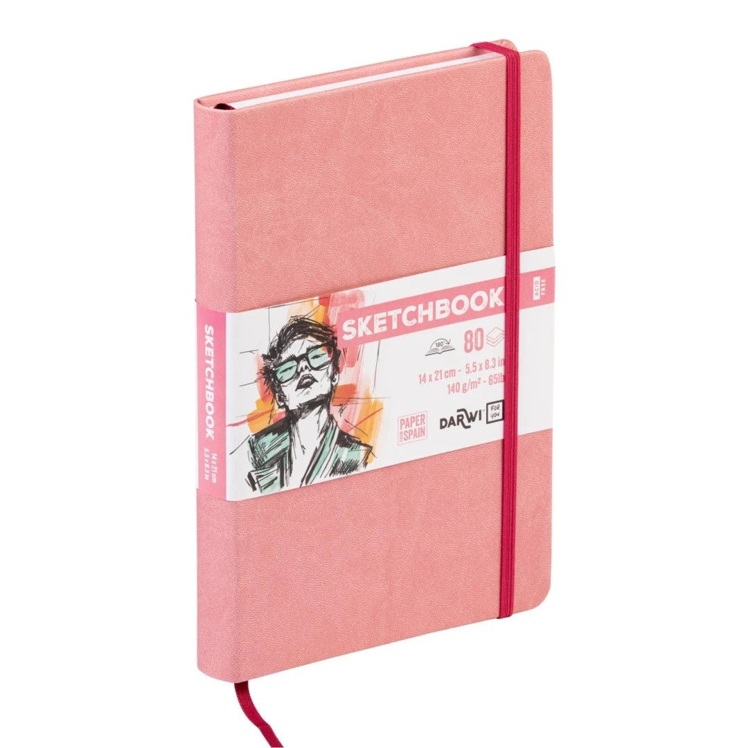Carnet DARWI For You Sketchbook - A5 - Uni - Rose pâle - 5411711466866