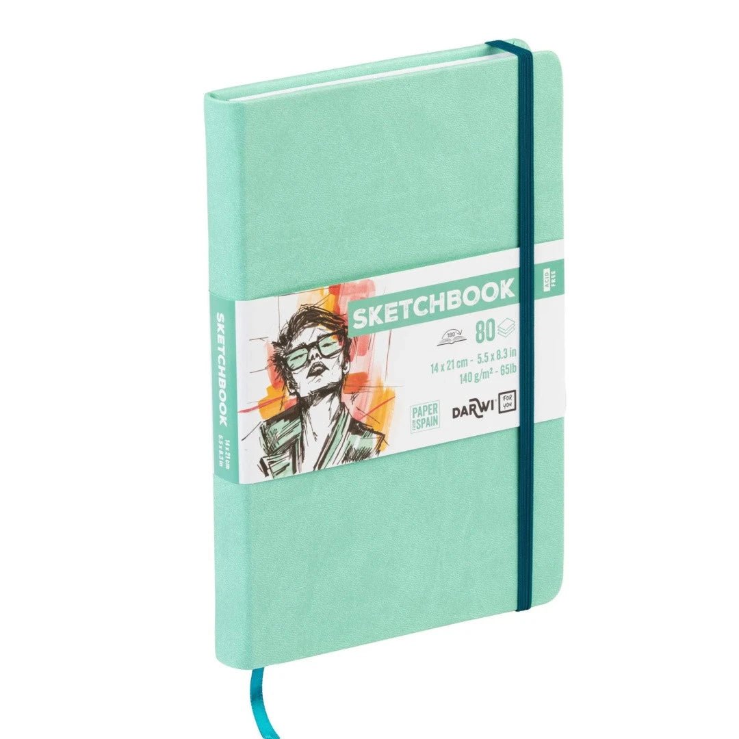 Carnet DARWI For You Sketchbook - A5 - Uni - Vert d'eau - 5411711466804