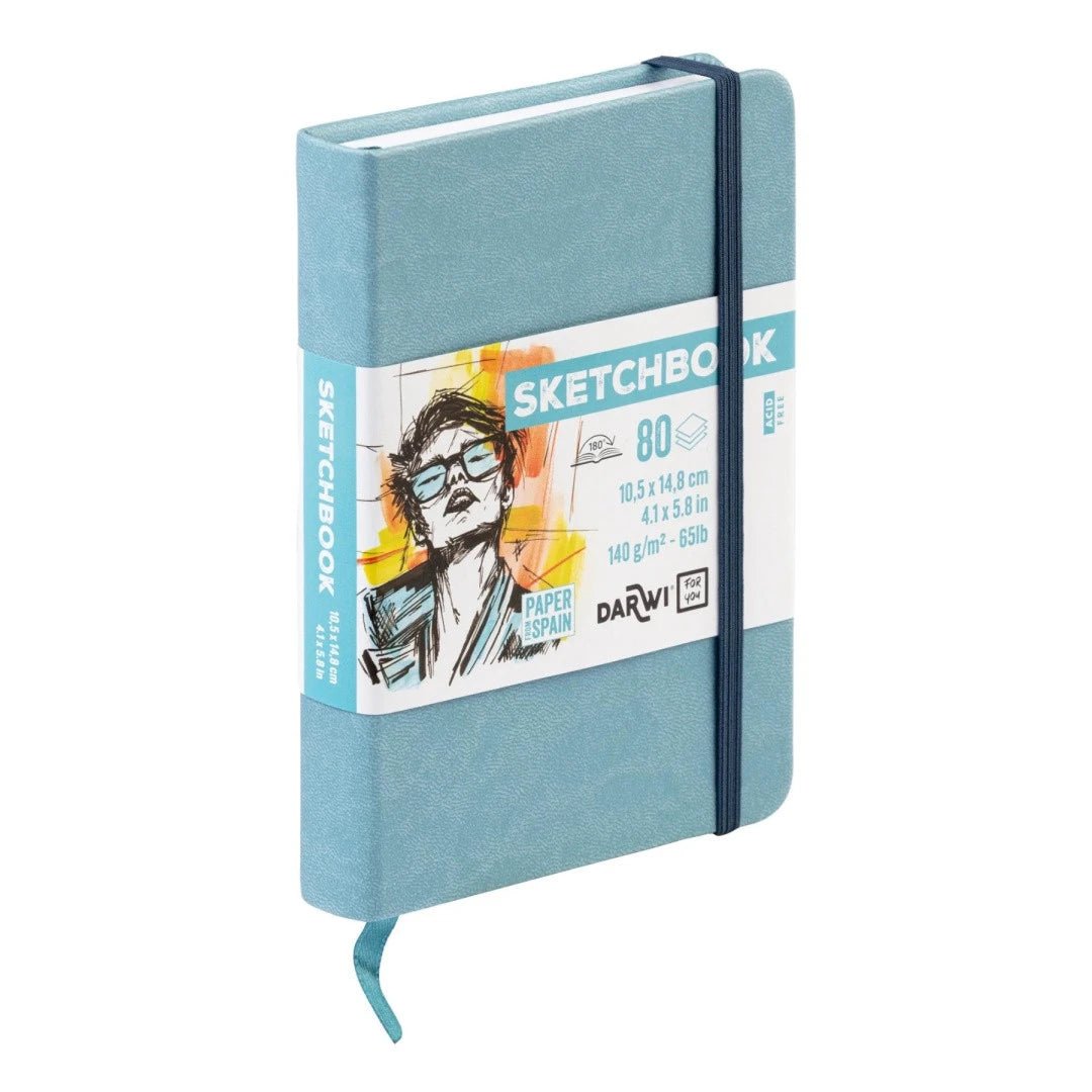 Carnet DARWI For You Sketchbook - A6 - Uni - Bleu pâle - 5411711466675