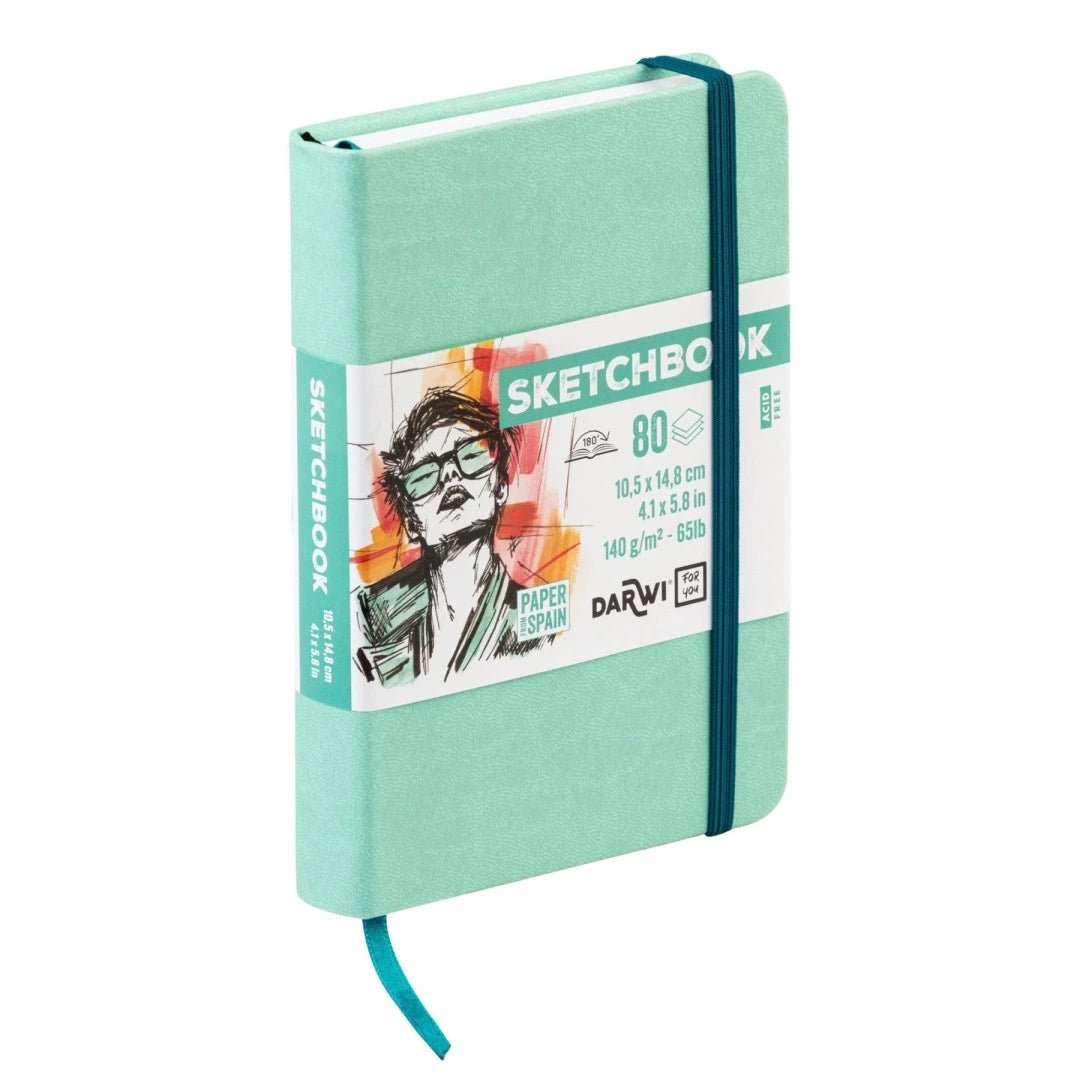 Carnet DARWI For You Sketchbook - A6 - Uni - Vert d'eau - 5411711466620