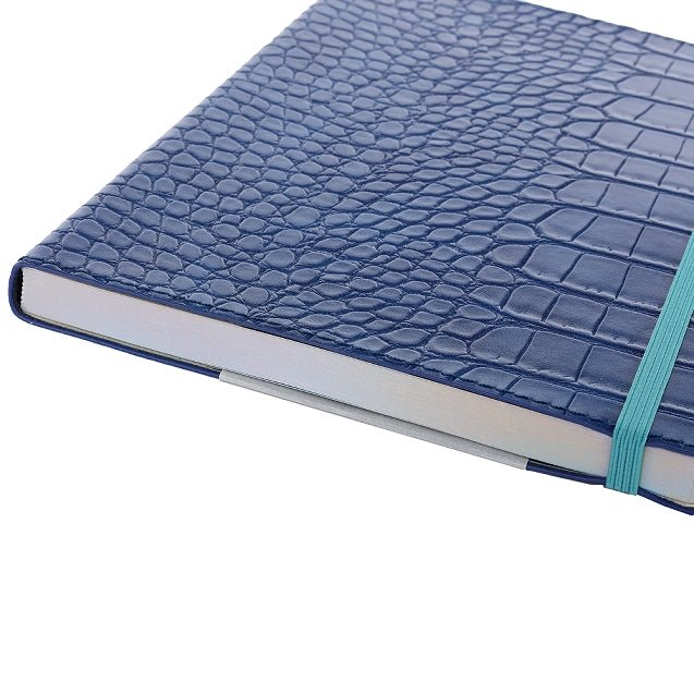 Carnet en cuir végétal ARTEBENE Majoie - A5 - Pointillé - Bleu - 144p - 4035461324576