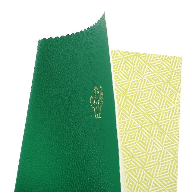 Carnet en cuir végétal ARTEBENE Majoie - A5 - Pointillé - Vert foncé - 240p - 4035461333240