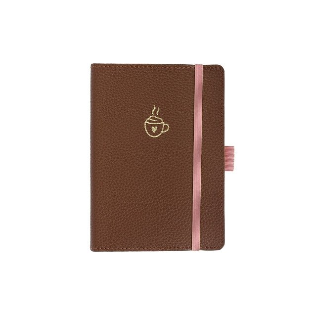Carnet en cuir végétal ARTEBENE Majoie - A6 - Pointillé - Marron - 144p - 4035461339877