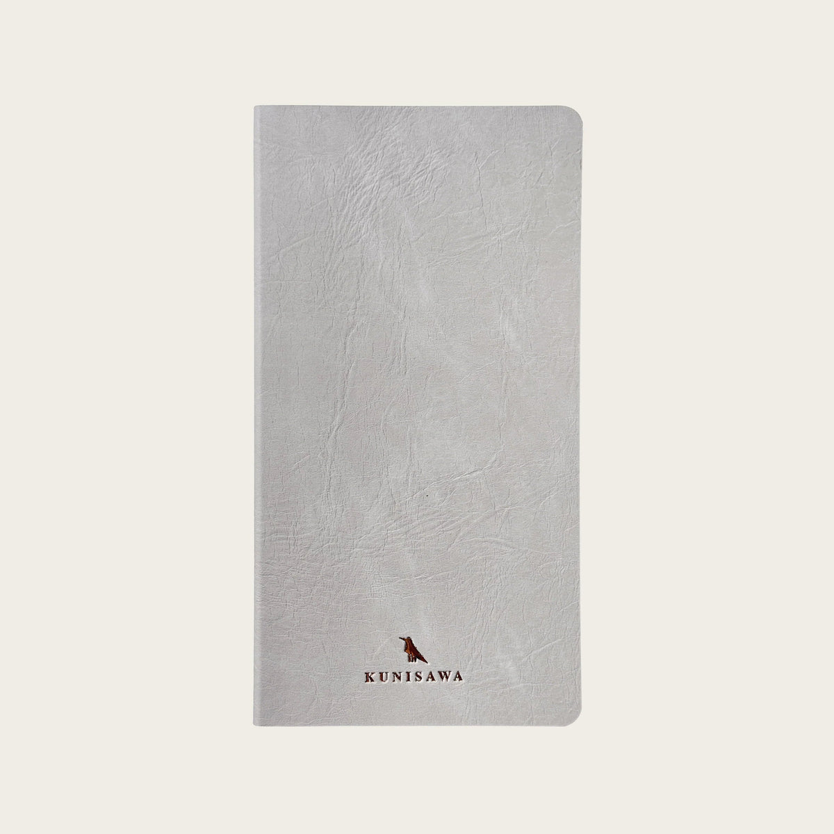 Carnet KUNISAWA Find Flex Note - 11 x 21 cm - Softcover - Quadrillé - Stone Grey - 