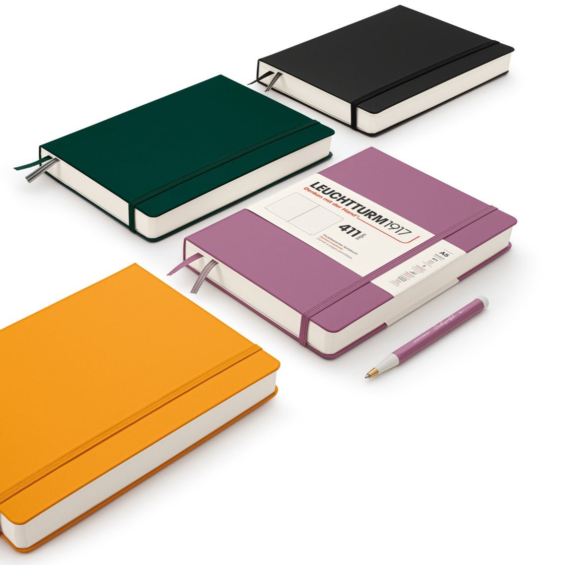 Carnet LEUCHTTURM1917 411 - A5 - Hardcover - Ligné - Black - 