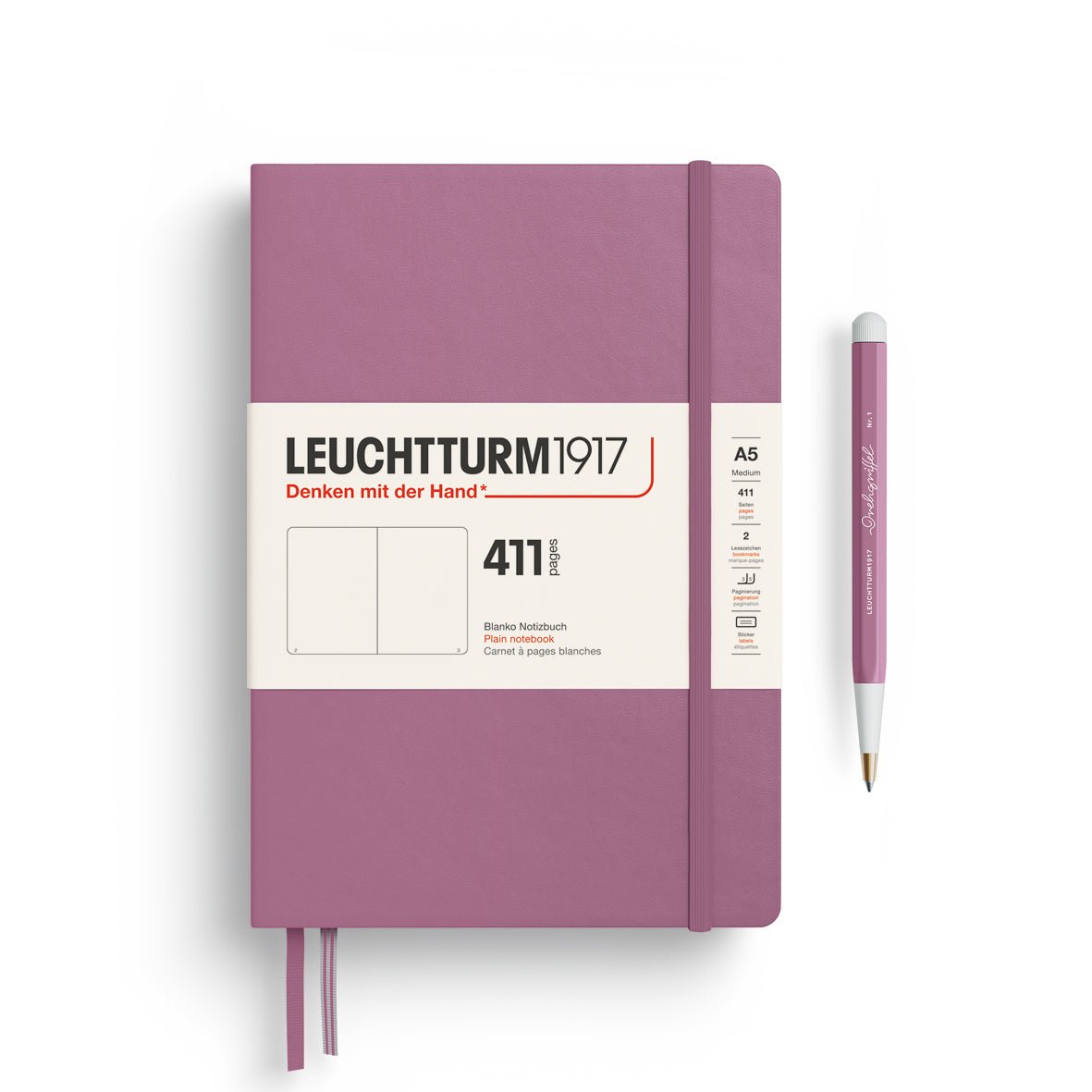 Carnet LEUCHTTURM1917 411 - A5 - Hardcover - Uni - Dusty Rose - 