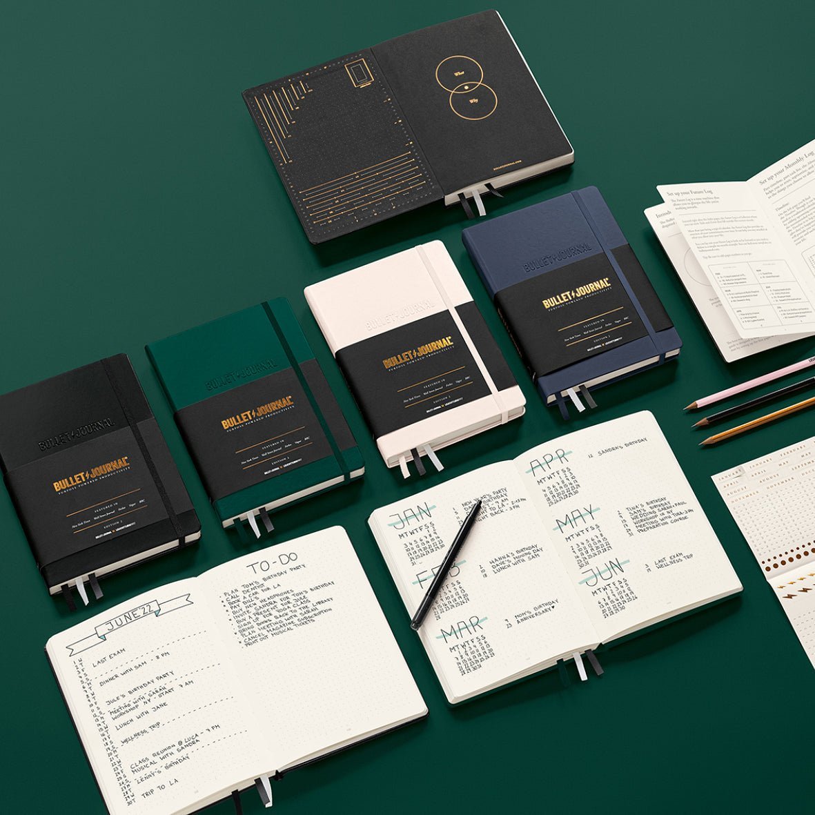 Carnet LEUCHTTURM1917 Bullet Journal Edition 2 - A5 - Hardcover - Pointillé - Yellow24 - 4004117655128
