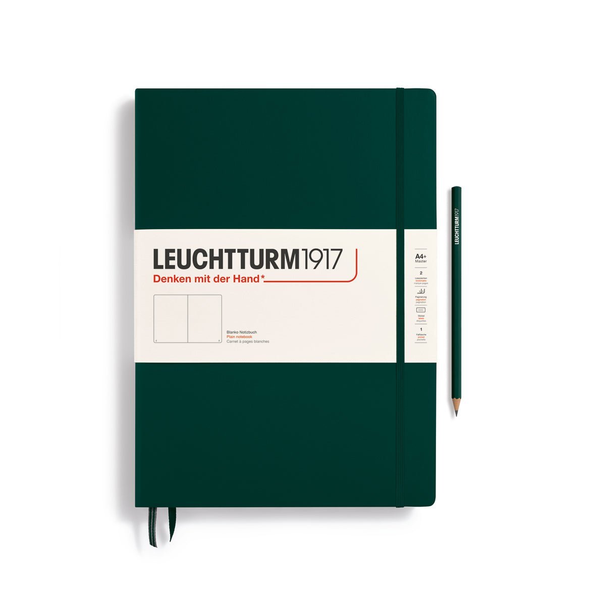 Carnet LEUCHTTURM1917 Classic - A4+ - Hardcover - Uni - Forest Green - 