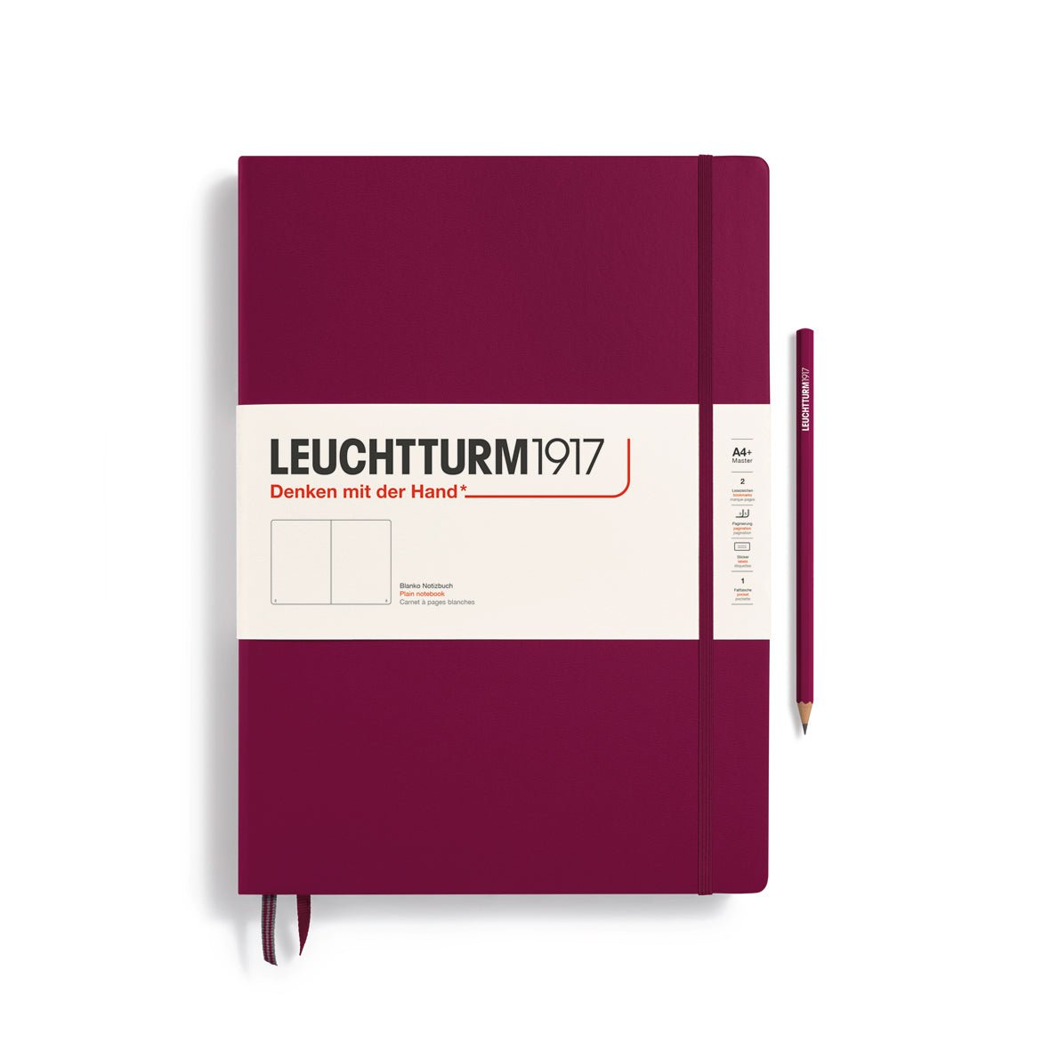 Carnet LEUCHTTURM1917 Classic - A4+ - Hardcover - Uni - Port Red - 4004117610585