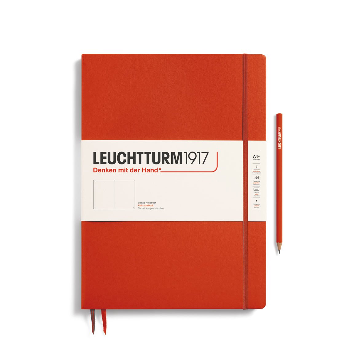 Carnet LEUCHTTURM1917 Classic - A4+ Slim - Hardcover - Uni - Fox Red - 
