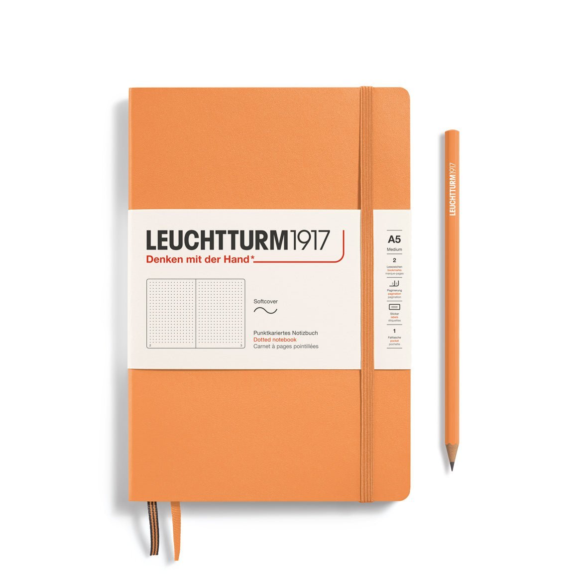 Carnet LEUCHTTURM1917 Classic - A5 - Softcover - Pointillé - Apricot - 4004117643996
