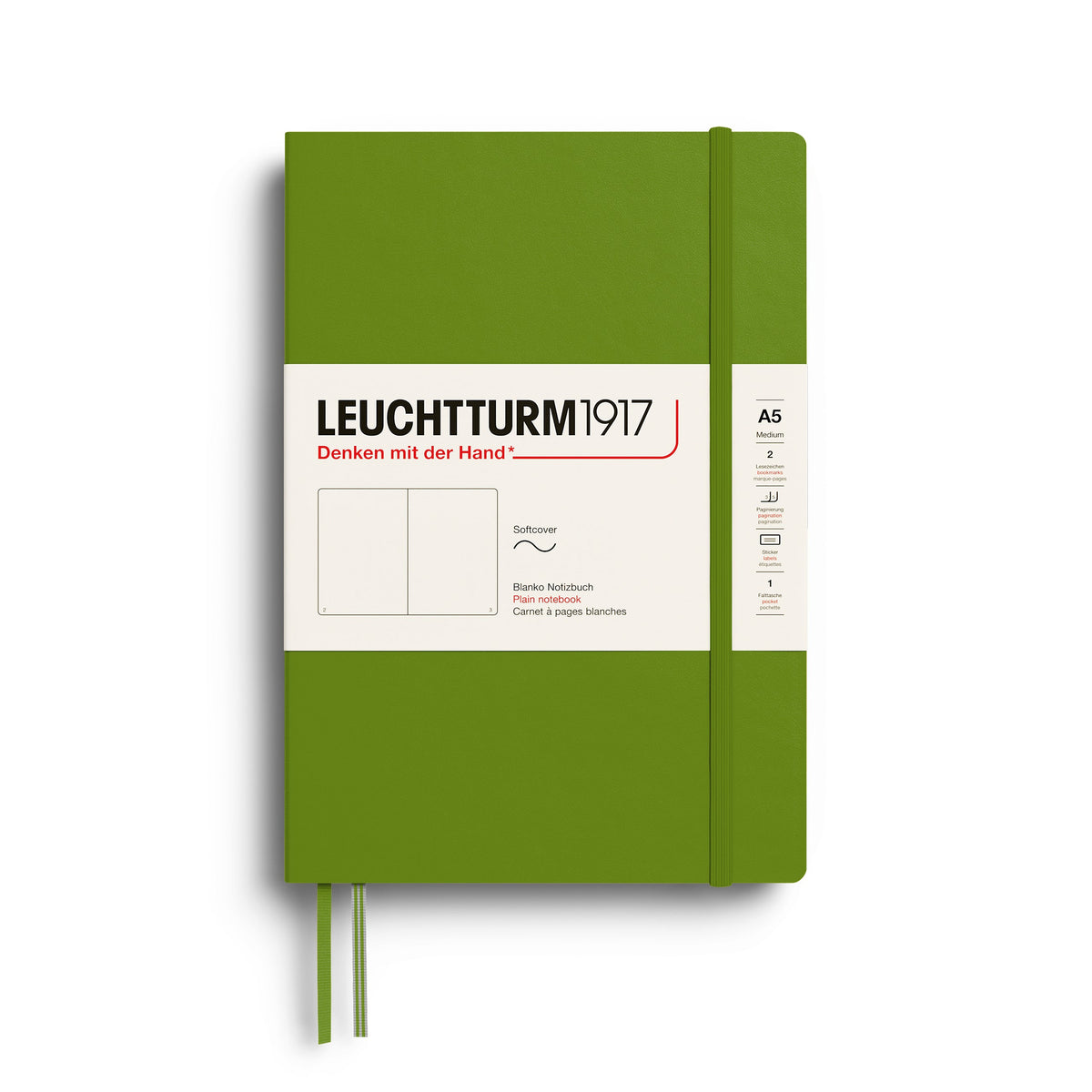 Carnet LEUCHTTURM1917 Classic - A5 - Softcover - Uni - Moss - 4070292008400