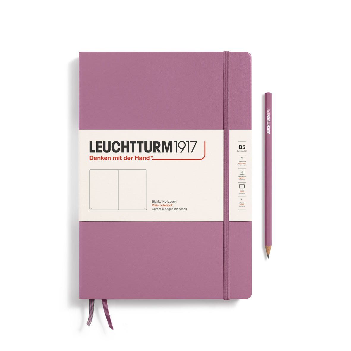 Carnet LEUCHTTURM1917 Classic - B5 - Hardcover - Uni - Dusty Rose - 
