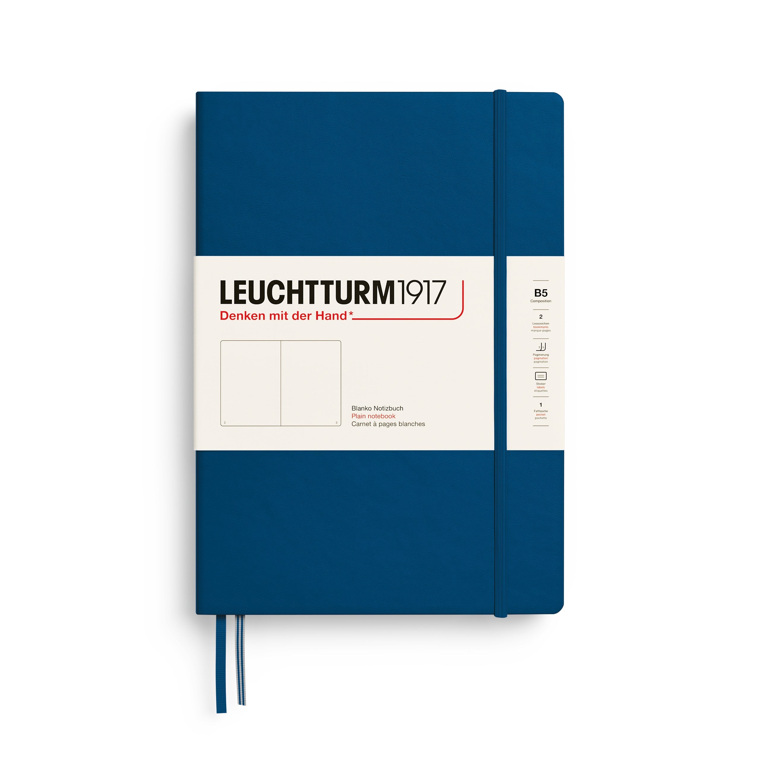 Carnet LEUCHTTURM1917 Classic - B5 - Hardcover - Uni - Indigo - 