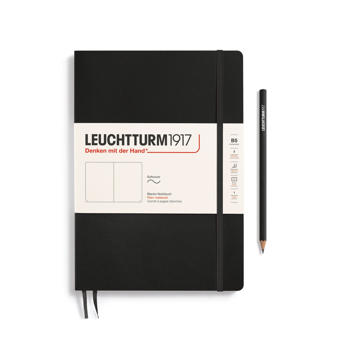 Carnet LEUCHTTURM1917 Classic - B5 - Softcover - Uni - Black - 4004117468292