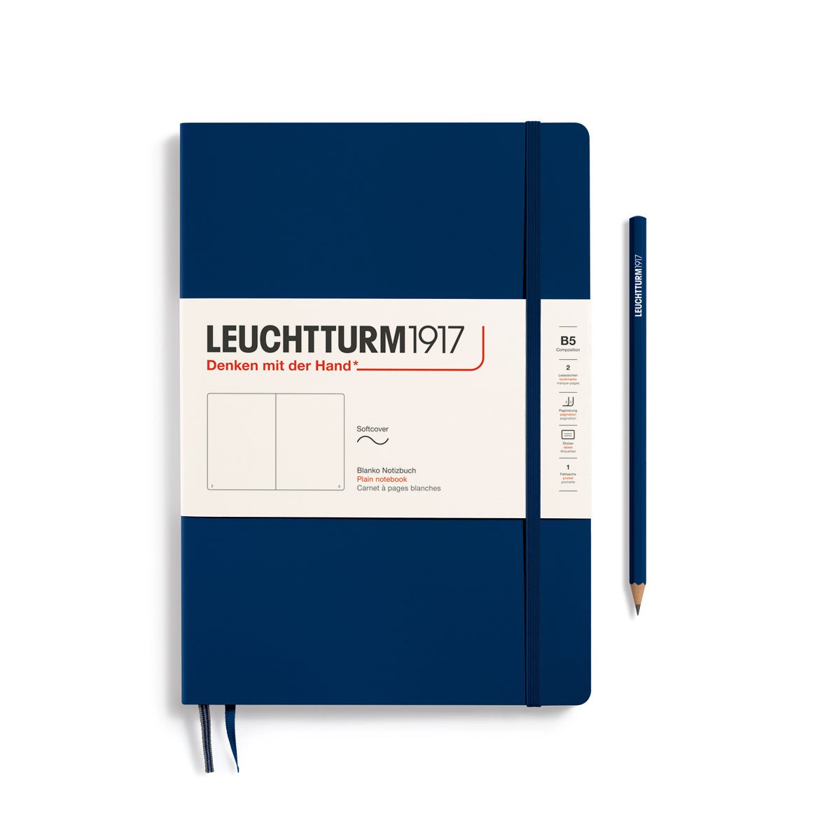 Carnet LEUCHTTURM1917 Classic - B5 - Softcover - Uni - Navy - 4004117468322