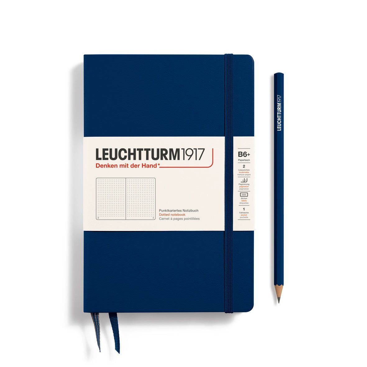 Carnet LEUCHTTURM1917 Classic - B6+ - Hardcover - Pointillé - Navy - 4004117635632