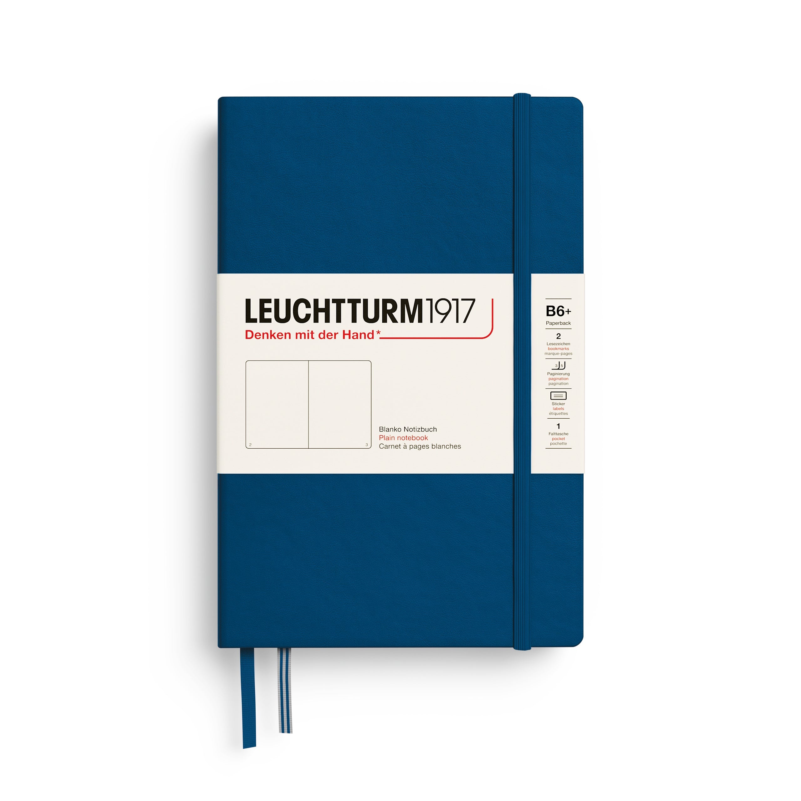 Carnet LEUCHTTURM1917 Classic - B6+ - Hardcover - Uni - Indigo - 