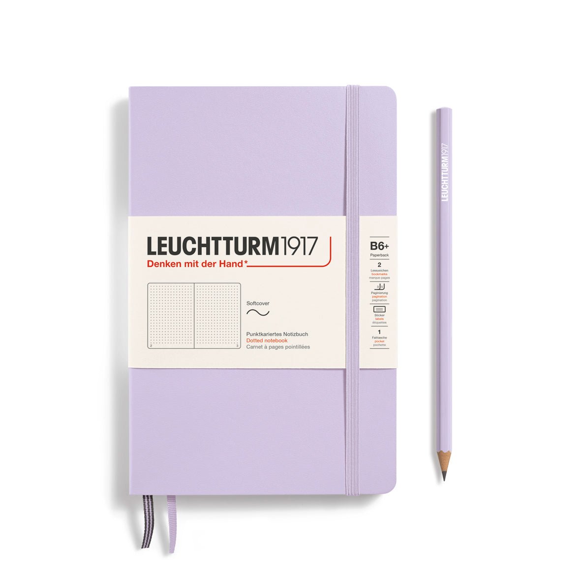 Carnet LEUCHTTURM1917 Classic - B6+ - Softcover - Pointillé - Lilac - 4004117632808