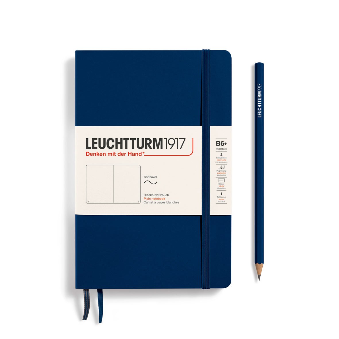 Carnet LEUCHTTURM1917 Classic - B6+ - Softcover - Uni - Navy - 4004117538858