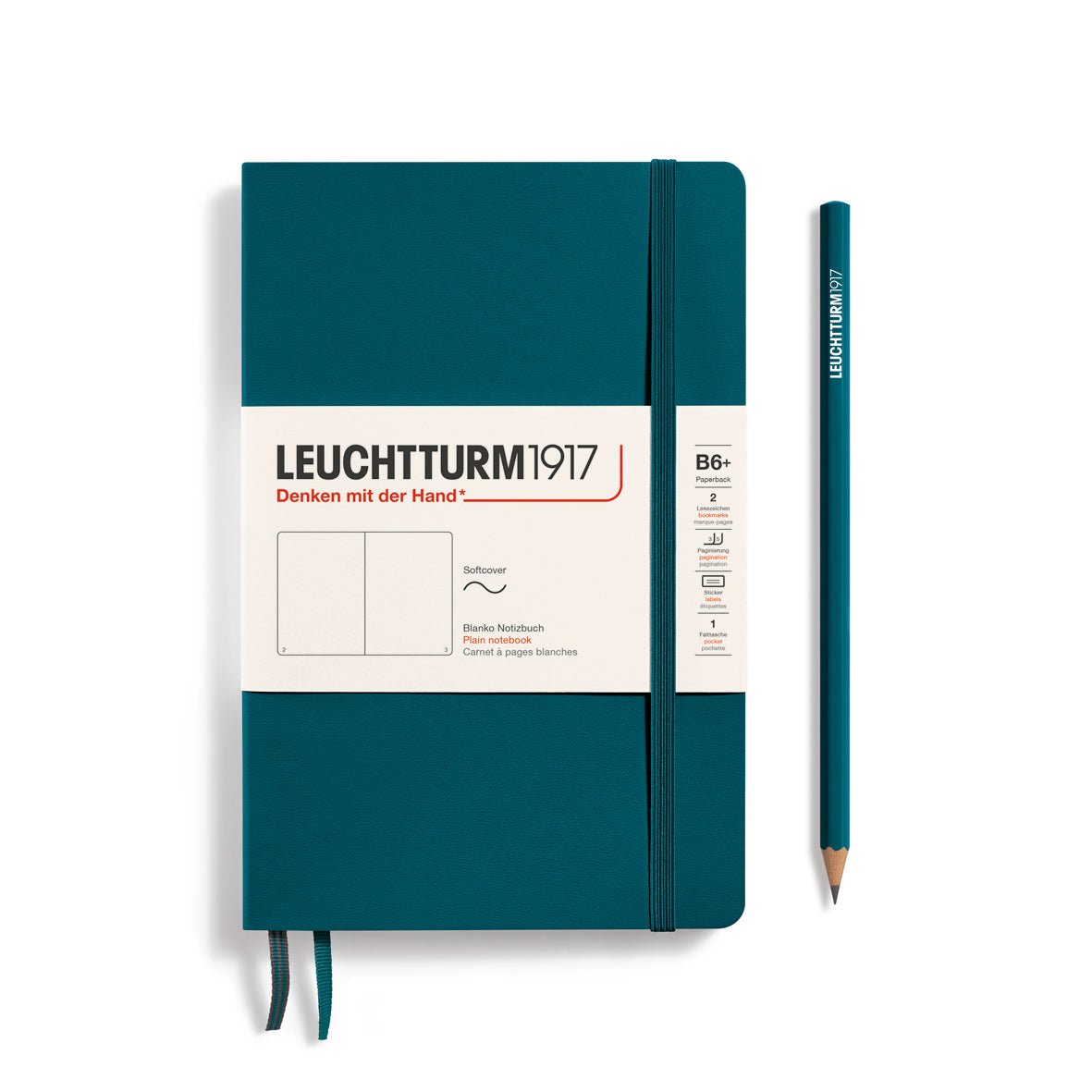 Carnet LEUCHTTURM1917 Classic - B6+ - Softcover - Uni - Pacific Green - 4004117551765