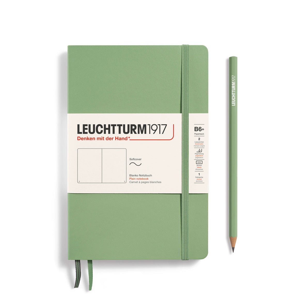 Carnet LEUCHTTURM1917 Classic - B6+ - Softcover - Uni - Sage - 4004117593376