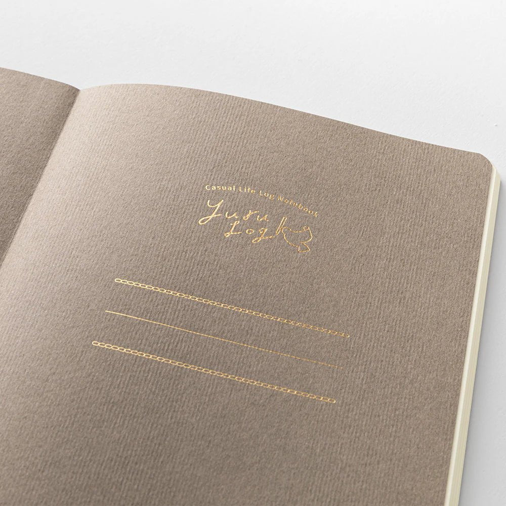 Carnet MIDORI Notebook Yuru Log - B6 - Pointillé - Fleurs - 