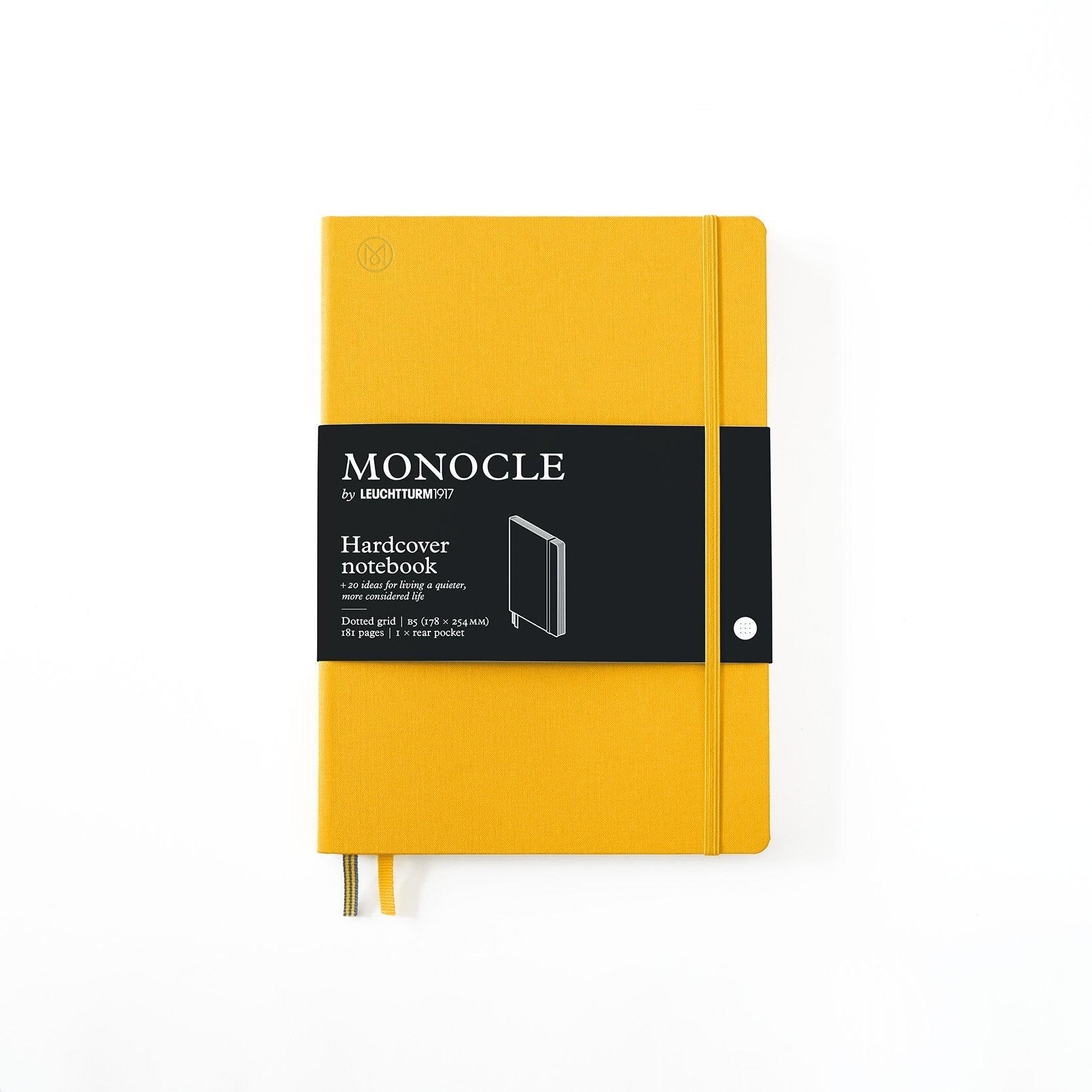 Carnet Monocle by LEUCHTTURM1917 - B5 - Hardcover - Pointillé - Yellow - 