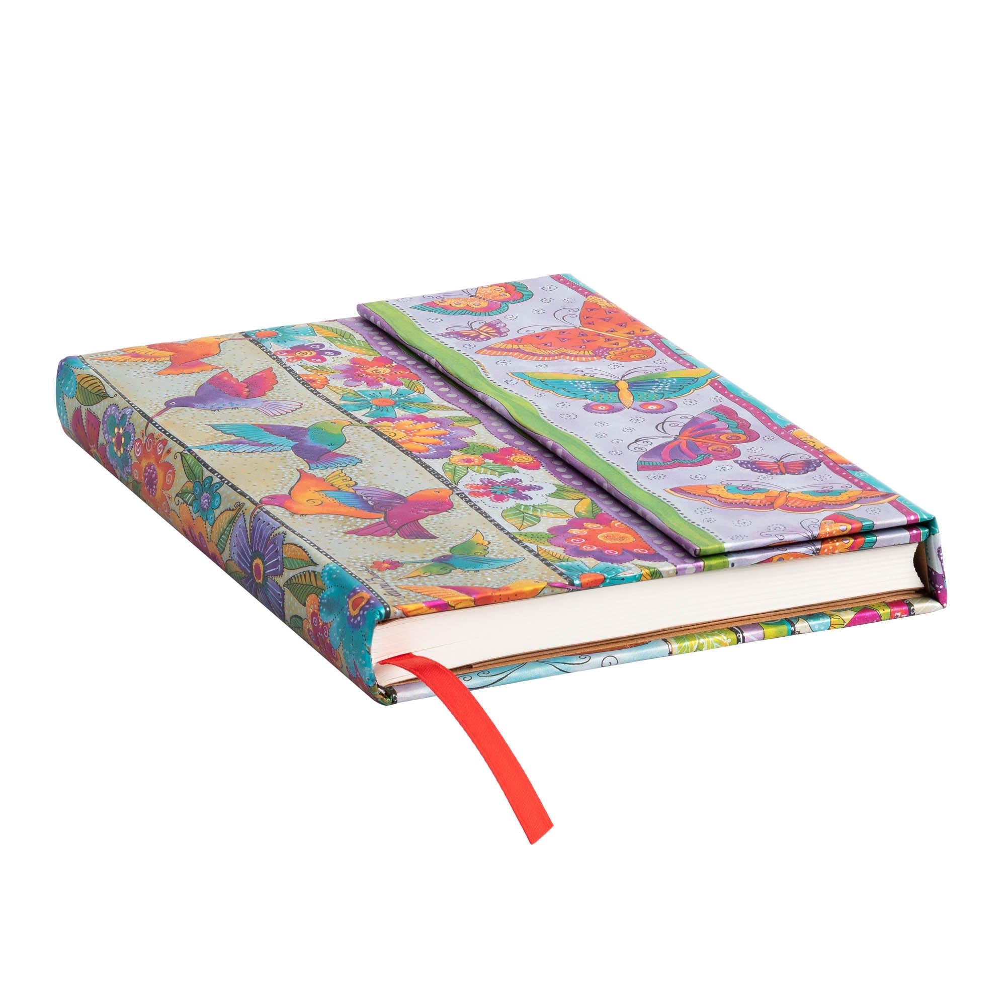 Carnet PAPERBLANKS Colibris et Papillons - Midi - Hardcover - Ligné - 144p - 9781439772461