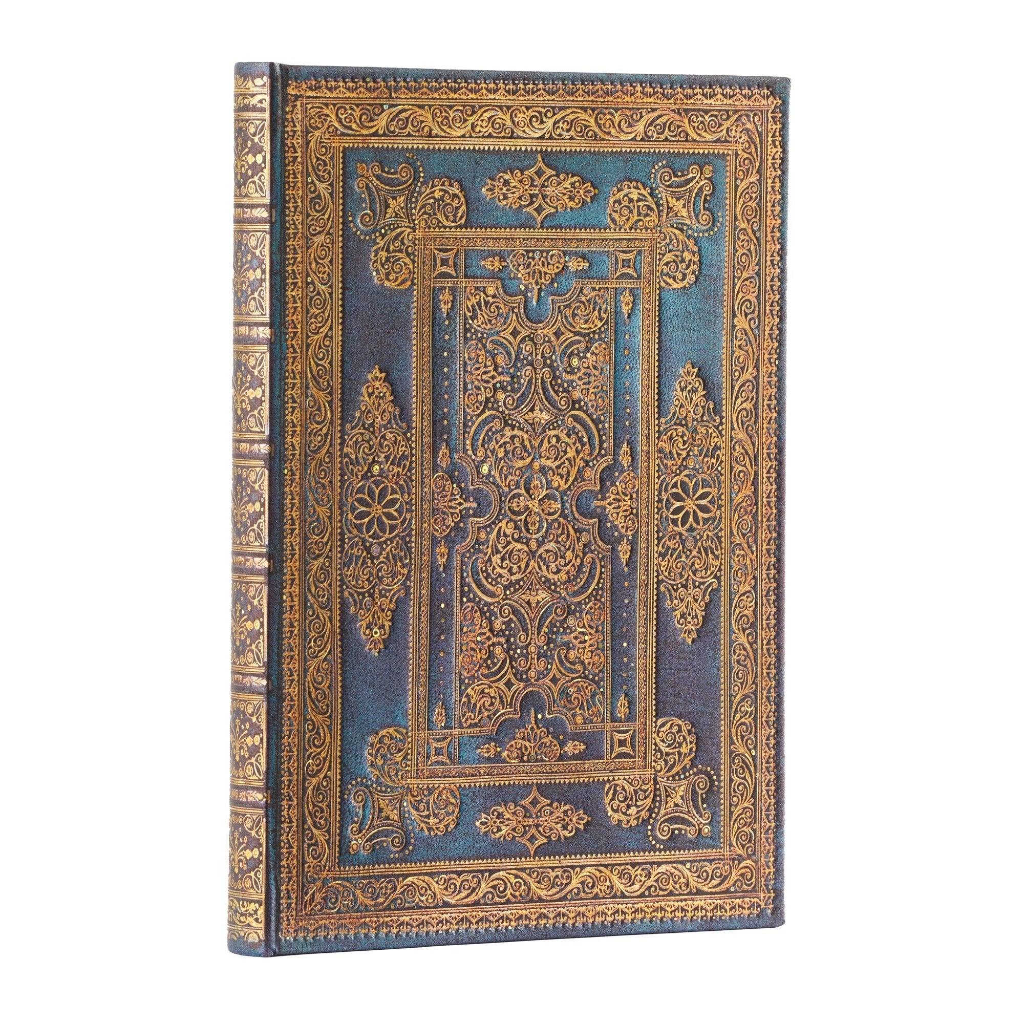 Carnet PAPERBLANKS Luxe Bleu - Midi - Hardcover - Ligné - 144p - 9781439795910