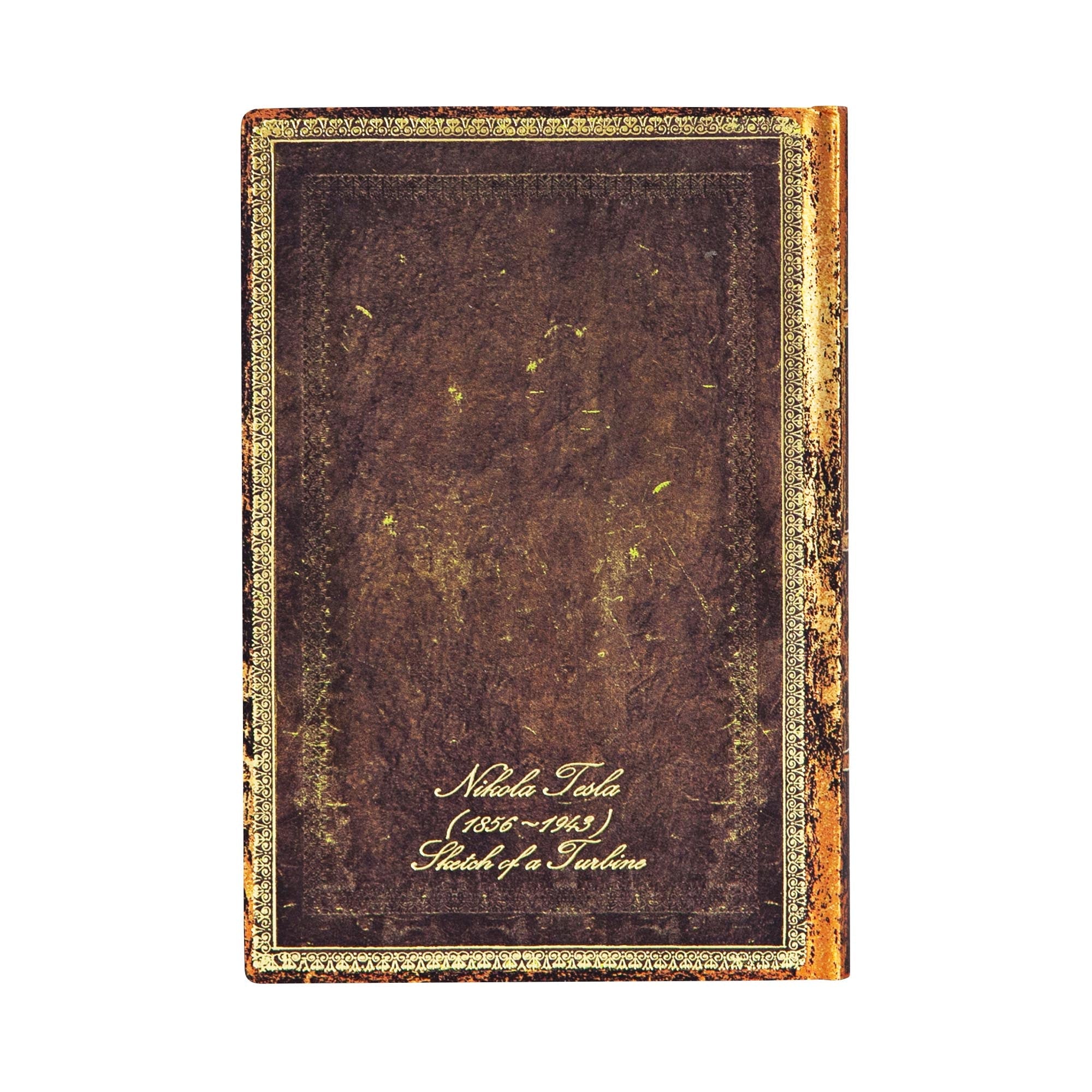 Carnet PAPERBLANKS Tesla, Croquis d'une Turbine - Mini - Softcover - Ligné - 208p - 9781439764367