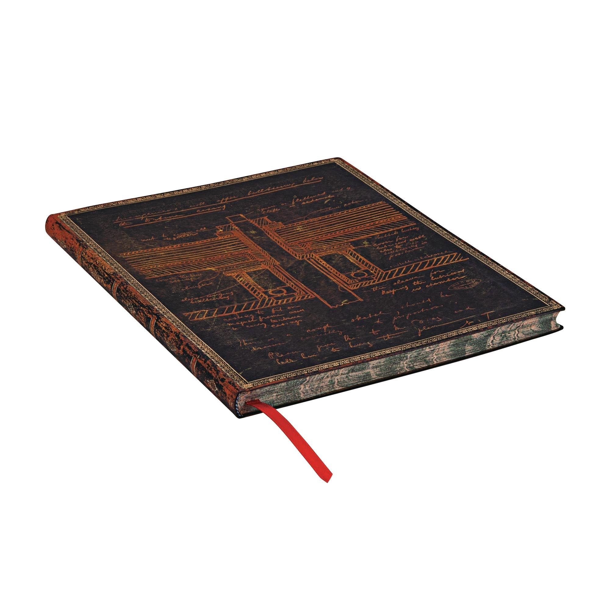 Carnet PAPERBLANKS Tesla, Croquis d'une Turbine - Ultra - Softcover - Ligné - 176p - 9781439764329