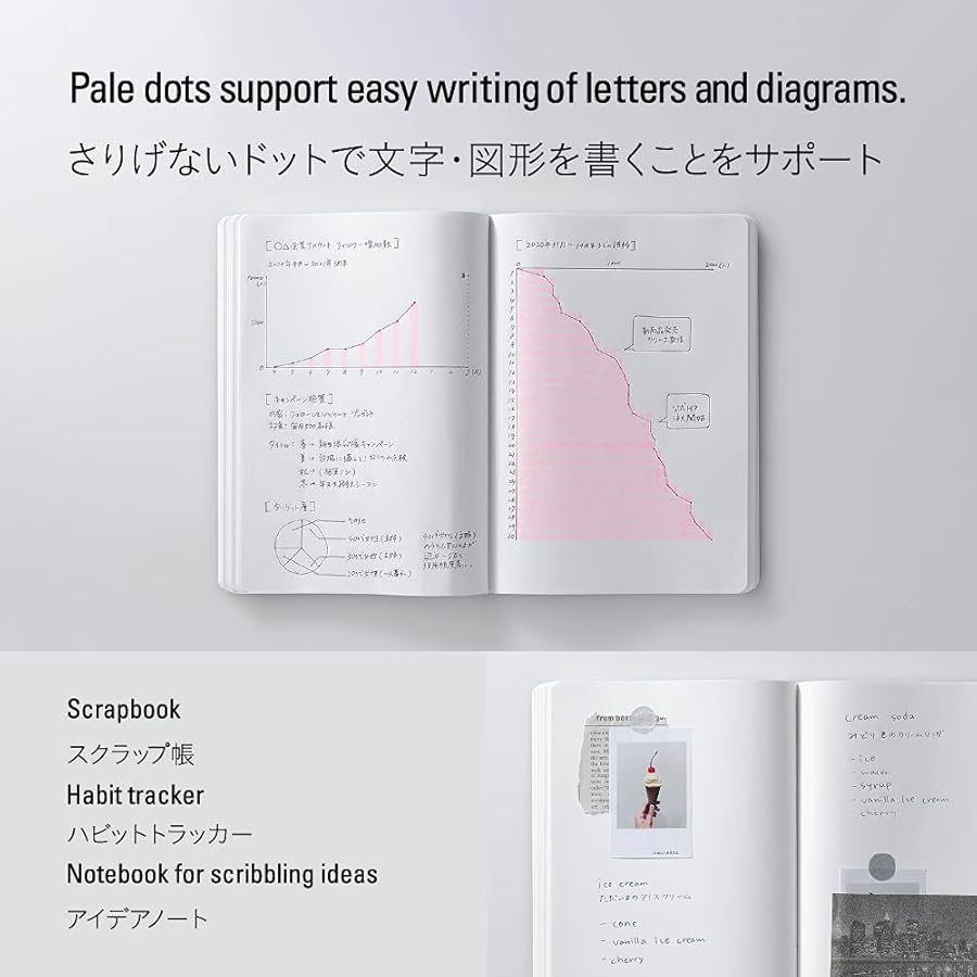 Carnet STÁLOGY 365Days Notebook - A5 - Softcover - Pointillé - Yellow - 4904140081508