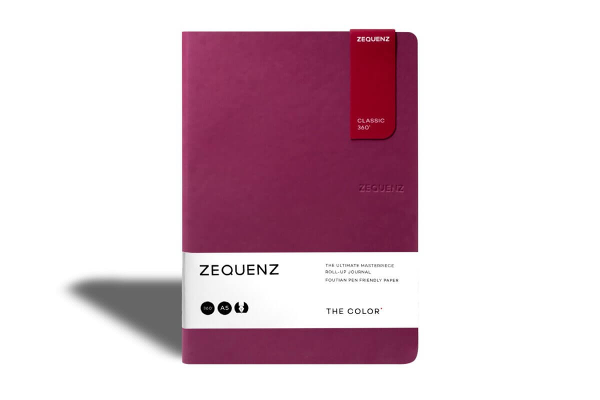 Carnet ZEQUENZ The Color - A5 - Quadrillé - Berry - 8859340511842
