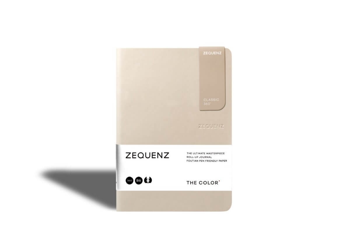 Carnet ZEQUENZ The Color - B6 - Quadrillé - Taupe - 8859340512283