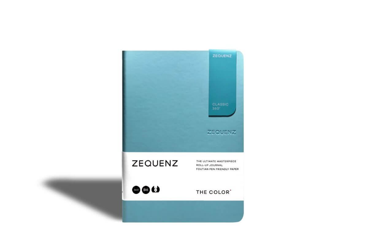 Carnet ZEQUENZ The Color - B6 - Quadrillé - Turquoise - 8859340517301