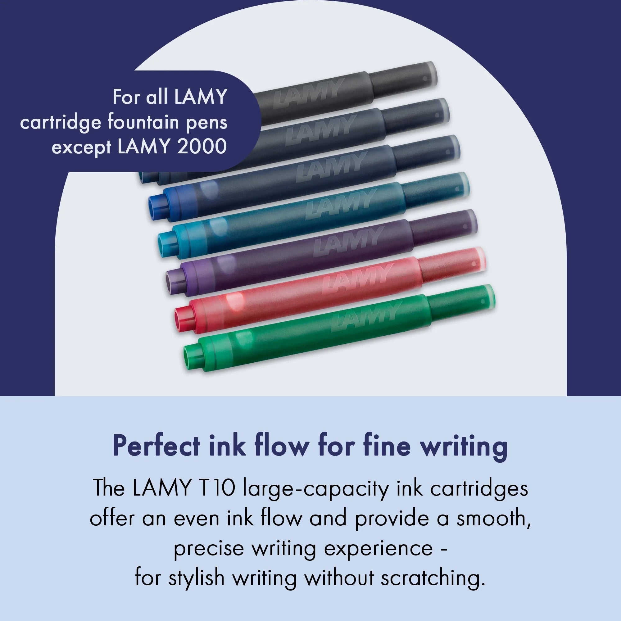 Cartouches d'encre LAMY T10 - Noir - 4014519020752