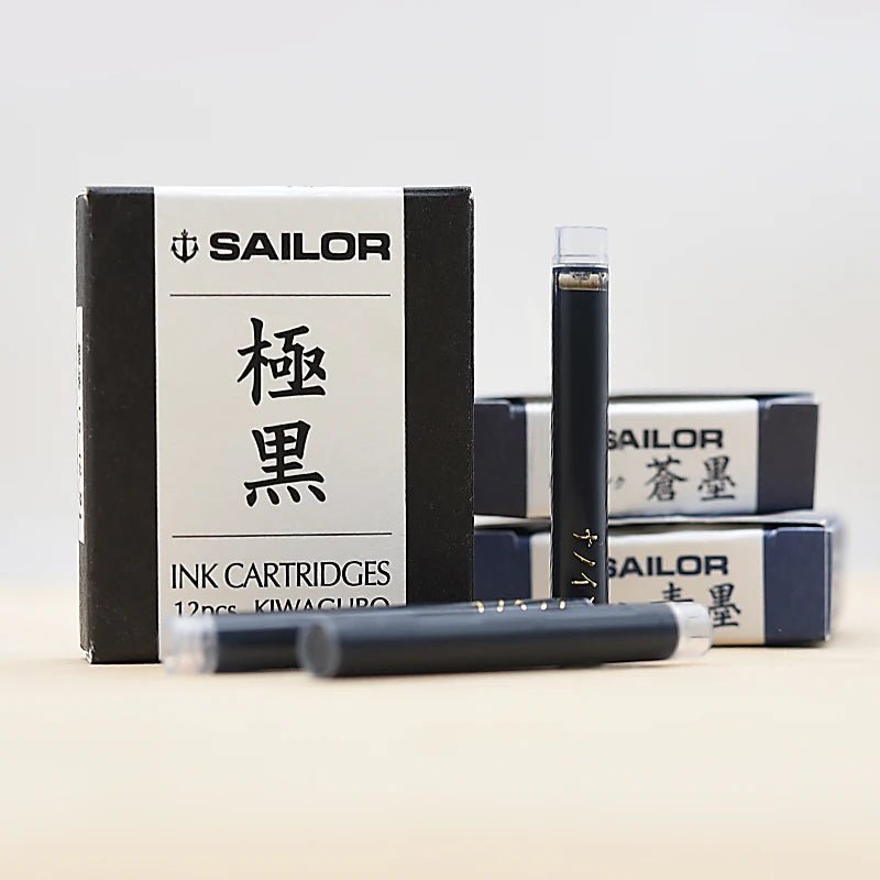 Cartouches d'encre SAILOR Pigment Ink - Souboku Blue - 4901680187042