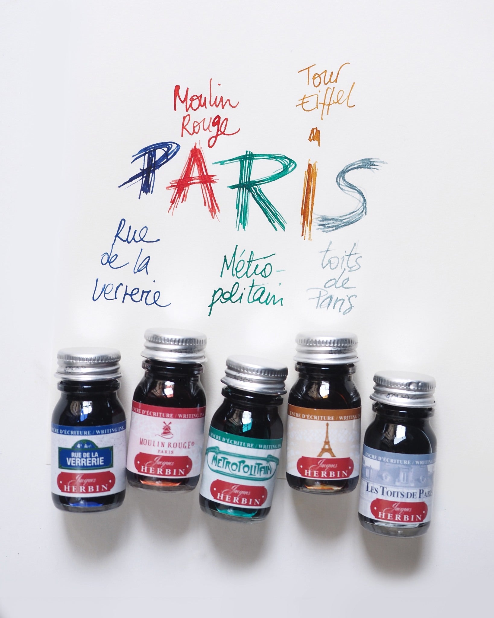 Encres d'écriture Couleurs de Paris JACQUES HERBIN - 10 ml - Les toits de Paris - 3188550118066