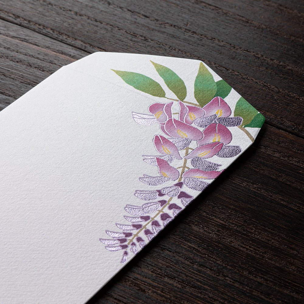 Enveloppes MIDORI washi - 188 x 90 mm - Glycine - 