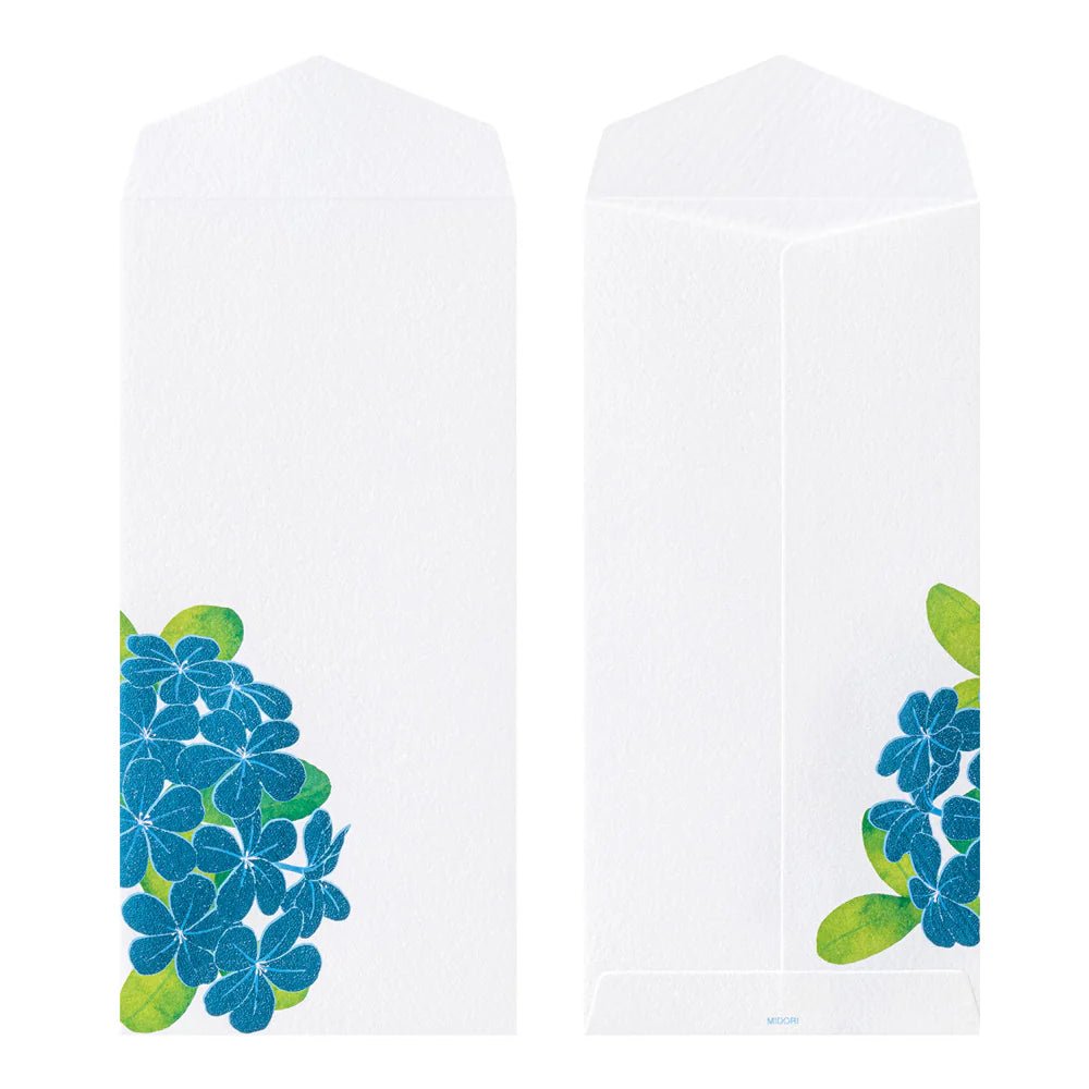 Enveloppes MIDORI washi - 188 x 90 mm - Plumbago - 4902805810289