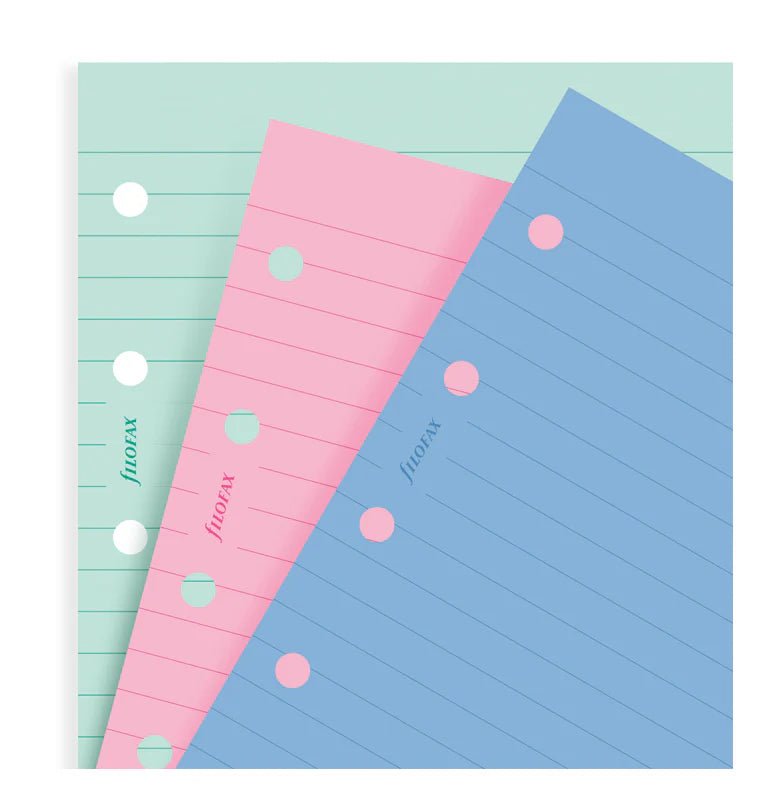 Feuilles de notes lignées FILOFAX - Assortiment Fashion - Pocket - Pocket - Ligné - 5015142161941