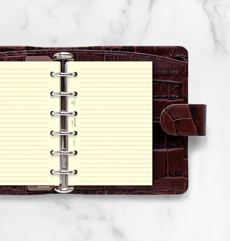 Feuilles de notes lignées FILOFAX - Cotton Cream - Pocket - Pocket - Ligné - 5015142124328